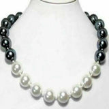 Classic 12mm Shell Pearl Necklace 18 inches Gem Spiritual Pearl Necklace