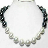 Classic 12mm Shell Pearl Necklace 18 inches Gem Spiritual Pearl Necklace