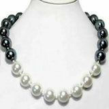 Classic 12mm Shell Pearl Necklace 18 inches Gem Spiritual Pearl Necklace