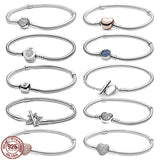 925 Sterling Silver Star Chain Bracelet T-shaped Clasp DIY Jewelry