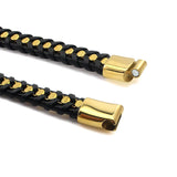 Classic Chain Bracelet Leather Bracelet for Men
