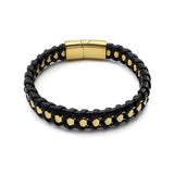 Classic Chain Bracelet Leather Bracelet for Men