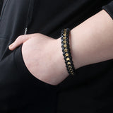 Classic Chain Bracelet Leather Bracelet for Men