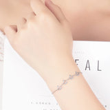 Classic Crown Pendant Bracelet 925 Silver Girl Jewelry