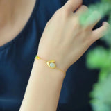 Hetian Jade Rabbit Bracelet Women Bangle Chinese Wedding Jewelry