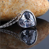 Romantic Zircon Pendant Necklace for Love