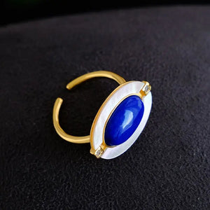 Lapis Lazuli Women's Ring - Elegant Gemstone Jewelry