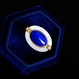 Lapis Lazuli Women's Ring - Elegant Gemstone Jewelry