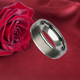 Titanium Men's Wedding Band 6mm LOVE Alliance Ring