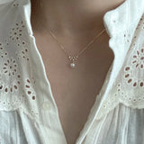 925 Sterling Silver Pearl Pendant Necklace for Women