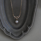 925 Sterling Silver Pearl Pendant Necklace for Women