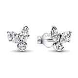 925 Sterling Silver Pearl Star Earrings, Gingko Leaf Snowflake Charm Jewelry