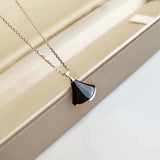 Classic Shell Skirt Necklace 925 Sterling Silver Small Jewelry