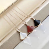Classic Shell Skirt Necklace 925 Sterling Silver Small Jewelry