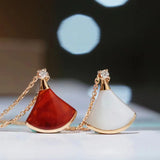 Classic Shell Skirt Necklace 925 Sterling Silver Small Jewelry