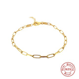 925 Silver Hollow Bracelet Chain for Women Couples