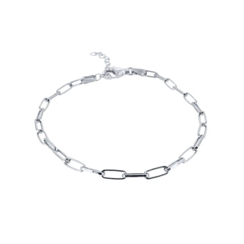 925 Silver Hollow Bracelet Chain for Women Couples