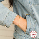 925 Silver Hollow Bracelet Chain for Women Couples