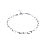 925 Silver Hollow Bracelet Chain for Women Couples