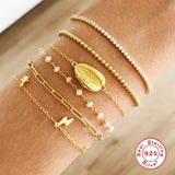 925 Silver Hollow Bracelet Chain for Women Couples