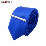 Mens Twill Tie Clip Business Gift Pin Clasp Tie Bar High Jewelry