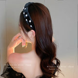 Pearl Twist Hair Band for Women Girls Wedding Headband