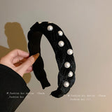 Pearl Twist Hair Band for Women Girls Wedding Headband
