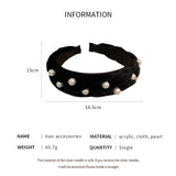 Pearl Twist Hair Band for Women Girls Wedding Headband