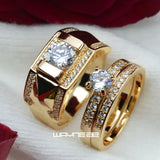 Classic Wedding Bands Set for Lovers