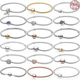 925 Sterling Silver Bucket Buckle Bracelet for DIY Jewelry