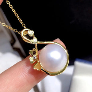 Sterling Silver Pendant Base for Pearls Stones