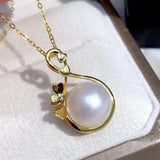 Sterling Silver Pendant Base for Pearls Stones