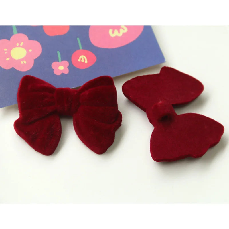 Big Size Ribbon Knot Bow Velvet Hair Rope Ornament