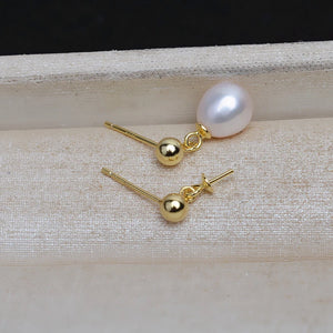S925 Sterling Silver Earring Base Mounts Findings 3 Pairs/Lot