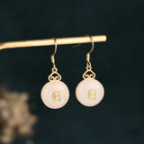 Classical Jade Drop Earrings for Women Party Accessories