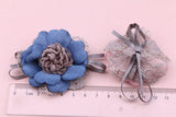 Fabric Flower Patch Sticker Girl Hair Jewelry DIY Headband Accessory