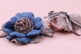Fabric Flower Patch Sticker Girl Hair Jewelry DIY Headband Accessory