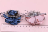Fabric Flower Patch Sticker Girl Hair Jewelry DIY Headband Accessory