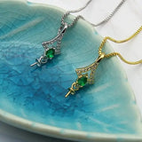Classic Pearl Pendant Base for Jewelry Making