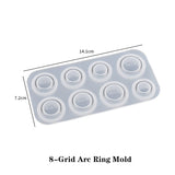 Classic Style Jewelry Rings Epoxy Resin Mold DIY Couple Gift Ring Silicone