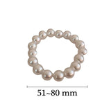 Vintage Pearl Bracelets Elastic Bead Strand Sweet Women Jewelry