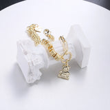 Classical Rhinestone Panda Pendant Sweater Chain Necklace For Women
