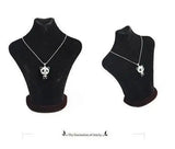 Women's Panda Pendant Sweater Chain Necklace Rhinestone Charm Jewelry