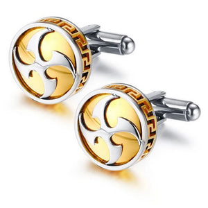 French cufflinks cuffs men's shirt stainless steel