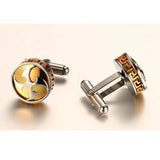 French cufflinks cuffs men's shirt stainless steel