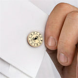 Zodiac Constellation Cufflinks Stainless Steel Wedding Jewelry