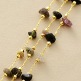 Elegant Multi-strand Tourmaline Bracelet for Women