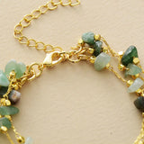 Elegant Multi-strand Tourmaline Bracelet for Women