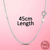 925 Silver Clavicle Chain Link Choker Necklace Party Jewelry