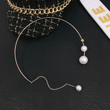 Pearl Clavicle Chain Necklace for Women Wedding Jewelry Collar